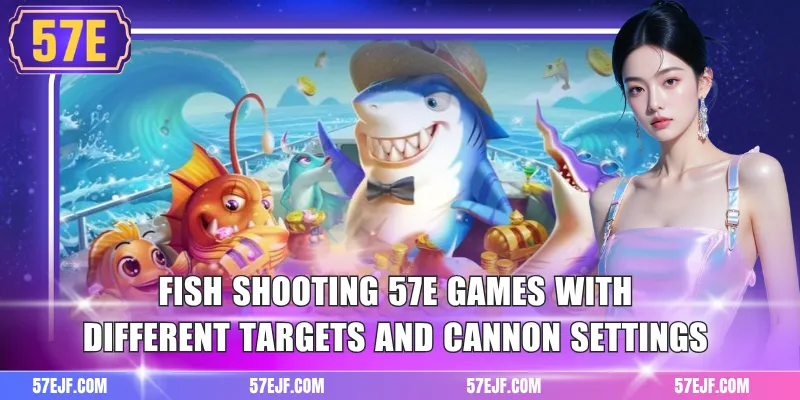 Fish Shooting 57e games with different targets and cannon settings