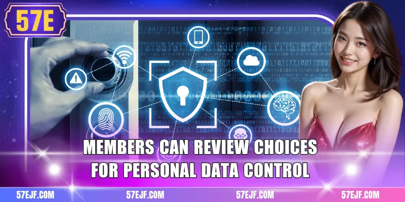 Members can review choices for personal data control