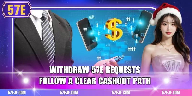 Withdraw 57e 1 Withdraw 57e requests follow a clear cashout path